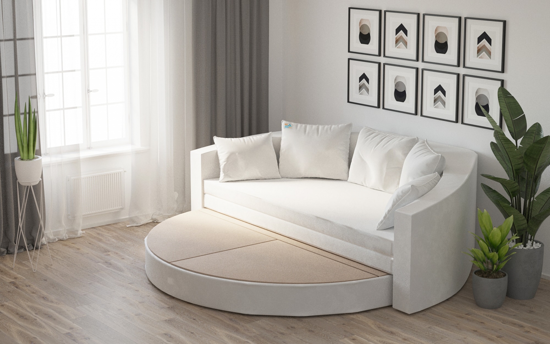 Диван-кровать SleepArt Слип 180х180 см – купить в Санкт-Петербурге, цены в интернет-магазине «МногоСна»