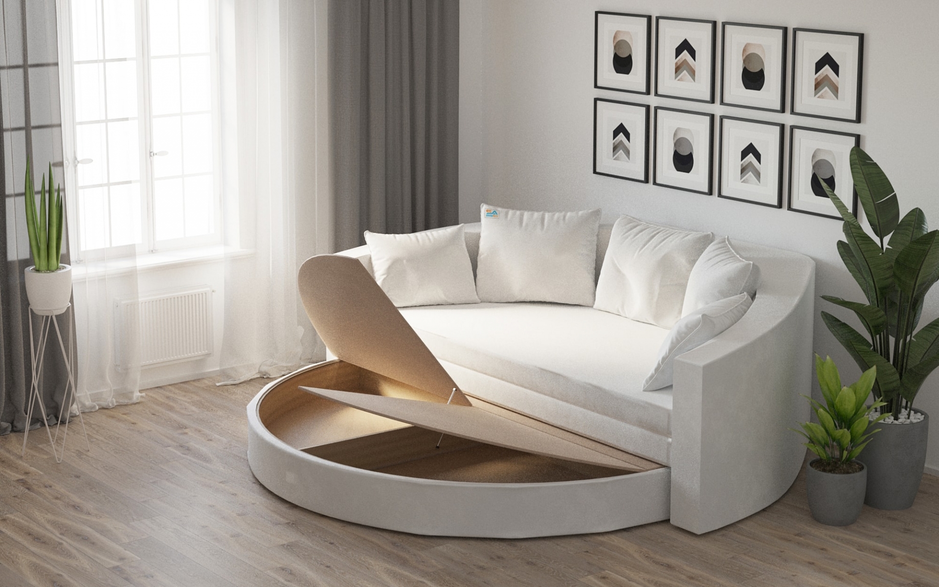 Диван-кровать SleepArt Слип 180х180 см – купить в Санкт-Петербурге, цены в интернет-магазине «МногоСна»